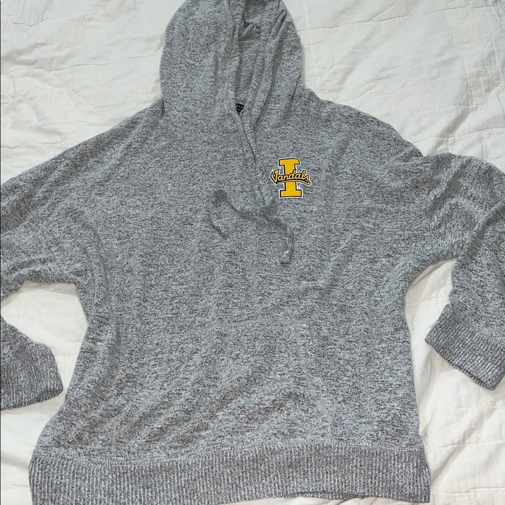 IDAHO VANDALS BoxerCraft Hooded Pullover Sweater with Yellow “ I” Logo 2XL